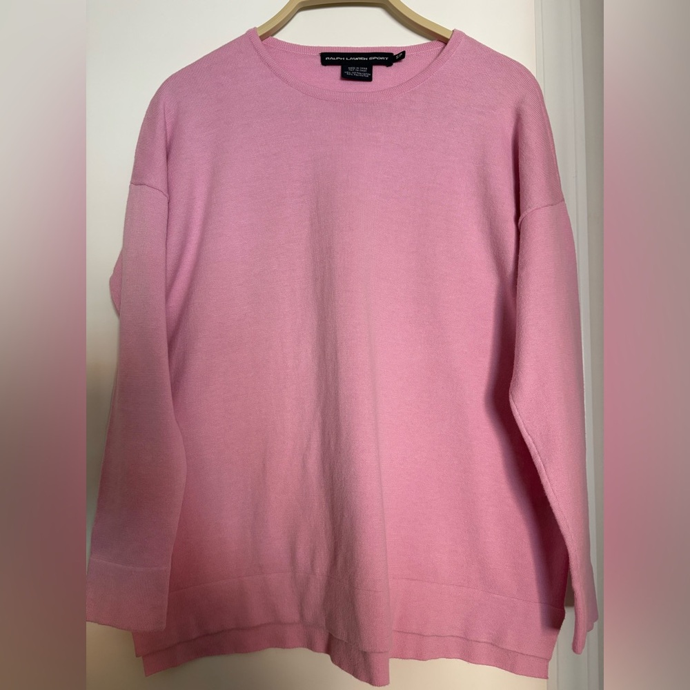Ralph Lauren Sport Light Pink Crewneck Sweater